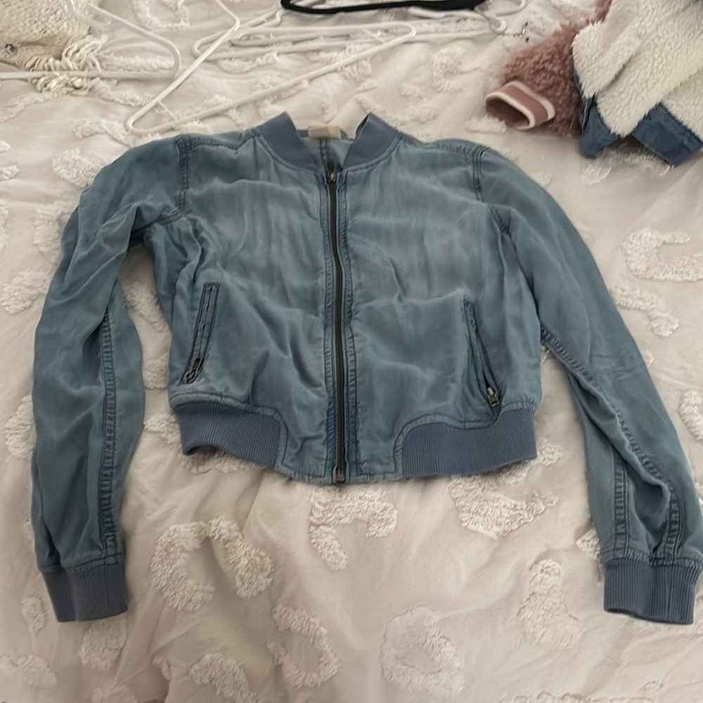 Women's Blue Bomber Jacket
